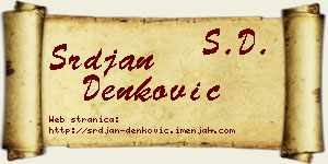Srđan Denković vizit kartica